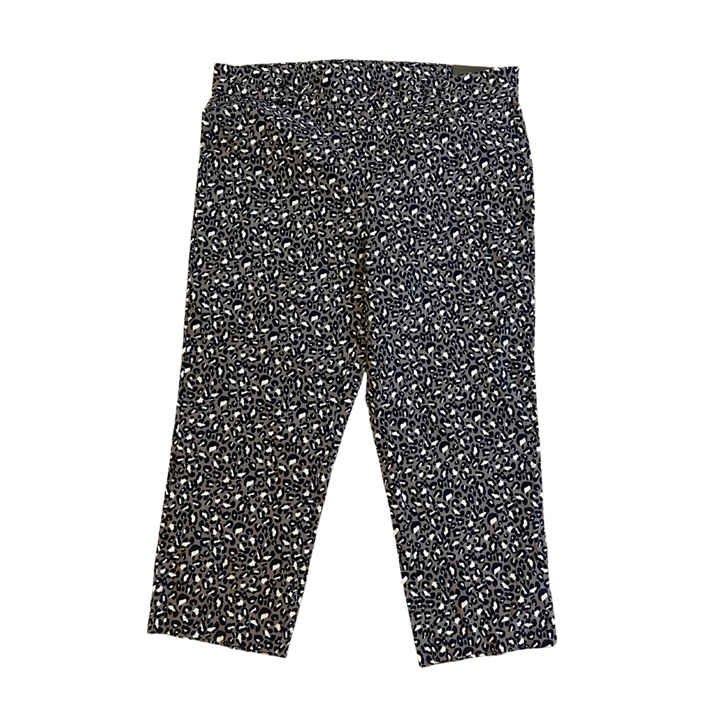 Rafaella Black and Brown Cropped Pants